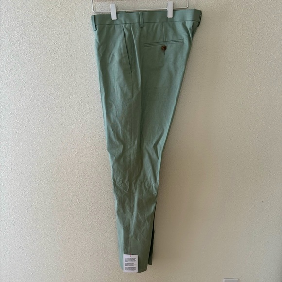 NEW w/ tags! ASOS Linen Dress Pant Men’s size 36x32 in Light Green - Picture 1 of 10
